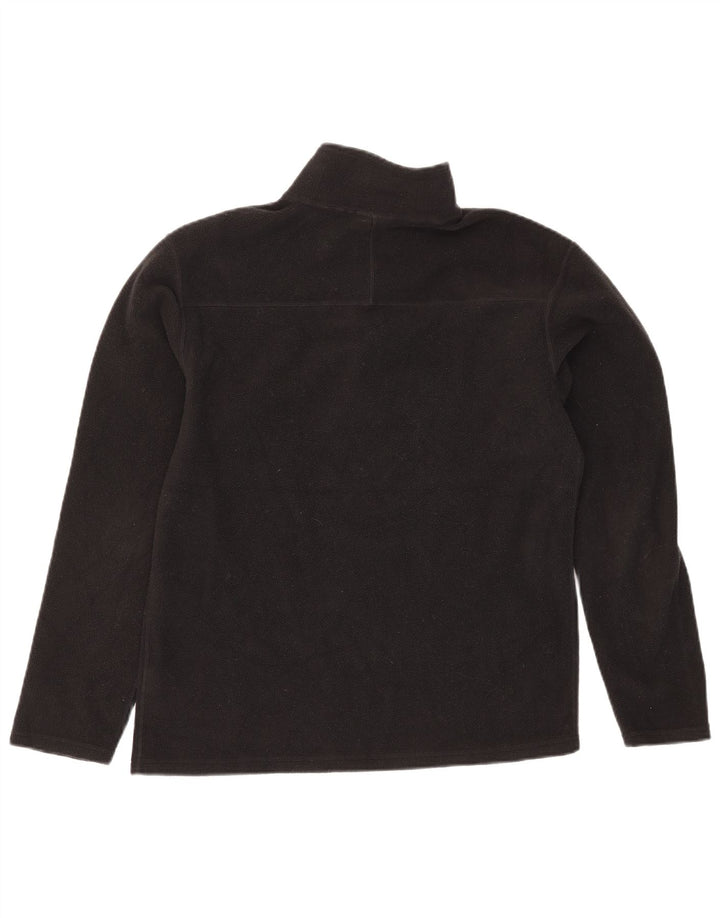 The North Face Herren-Fleecepullover mit Reißverschluss am Hals, Größe S, Schwarz, Polyester