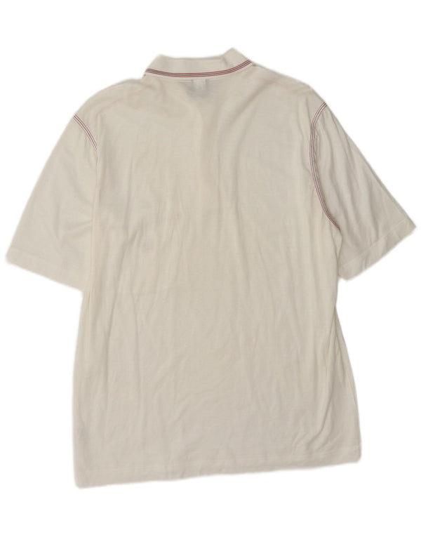 Paul & Shark Herren-Poloshirt aus mittelweißer Baumwolle