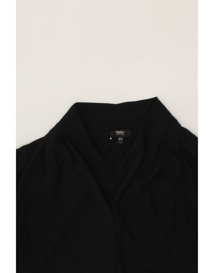 MOSSIMO Womens Shirt Blouse UK 6 XS Black Polyester Vintage Mossimo and Second-Hand Mossimo from Messina Hembry 