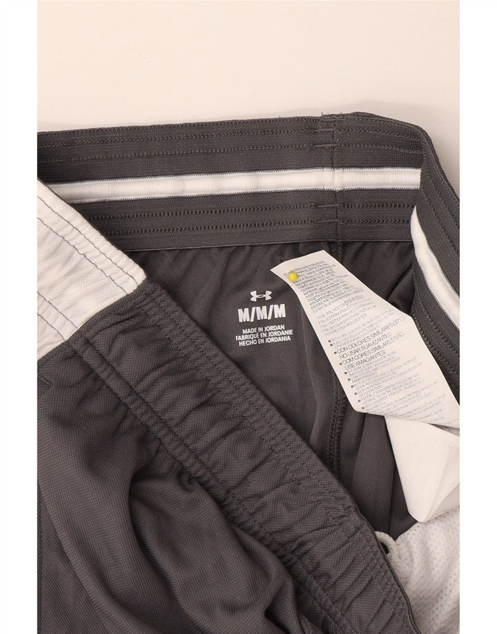 Under Armour Herren-Sportshorts aus mittelgrauem Colourblock-Polyester