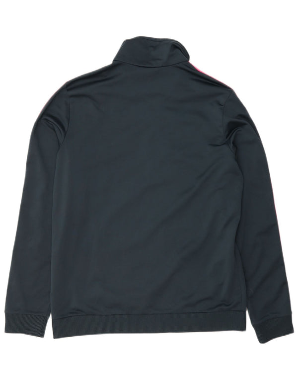 Adidas Damen Trainingsanzug Top Jacke UK 12/14 Medium Marineblau Polyester