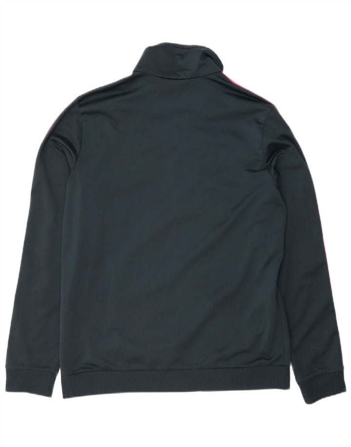 Adidas Damen Trainingsanzug Top Jacke UK 12/14 Medium Marineblau Polyester