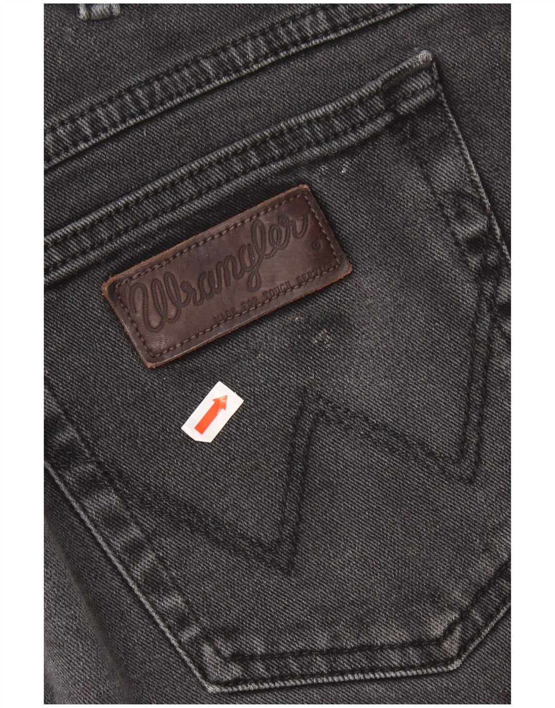 WRANGLER Herren Texas Straight Jeans W38 L30 Schwarze Baumwolle