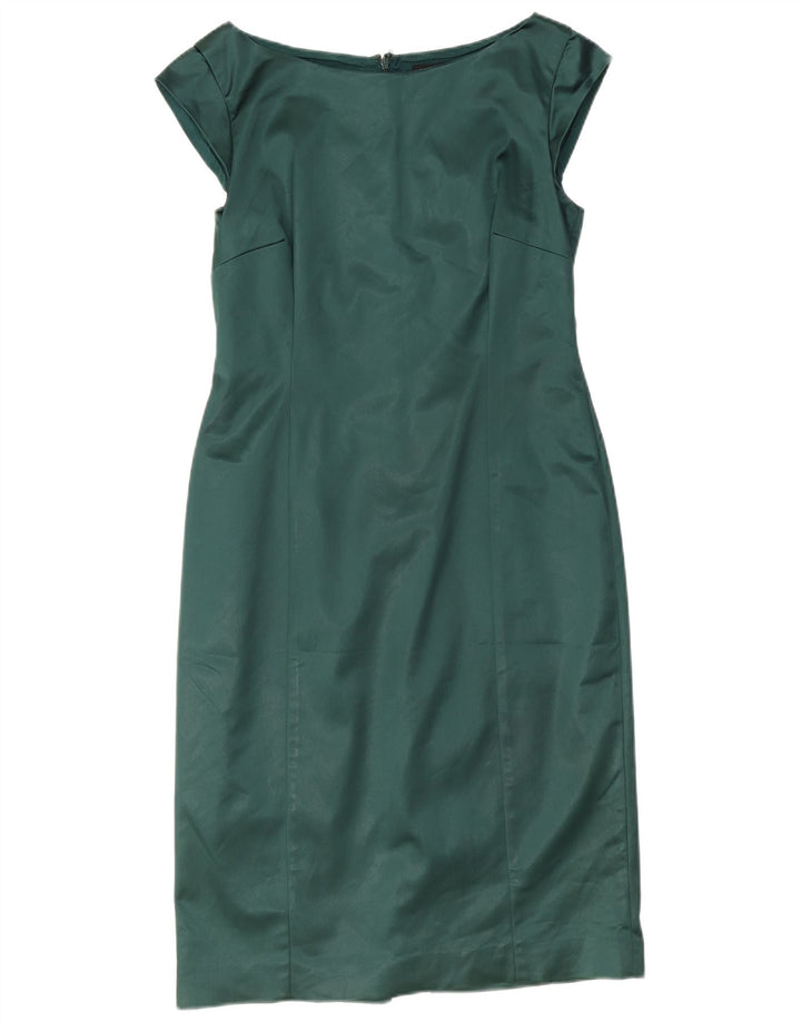 Coast Damen-Etuikleid, Gr. 46, groß, grünes Acetat