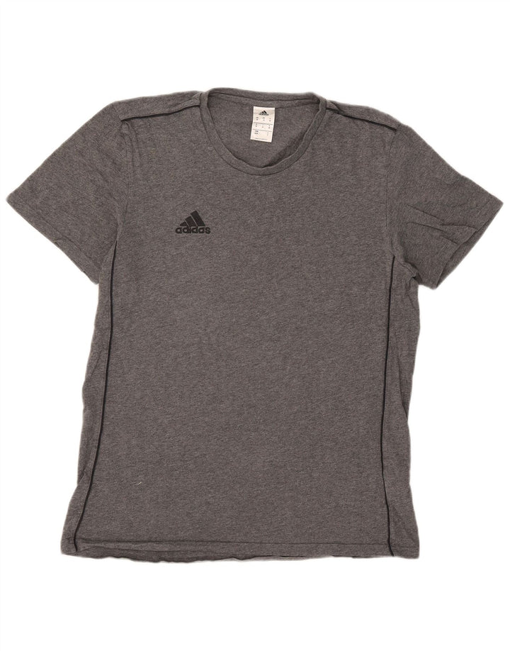 Adidas Herren T-Shirt Top mittelgraue Baumwolle