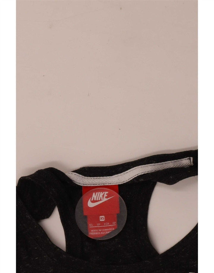Nike Womens Graphic Vest Top UK 6 XS Grau meliert