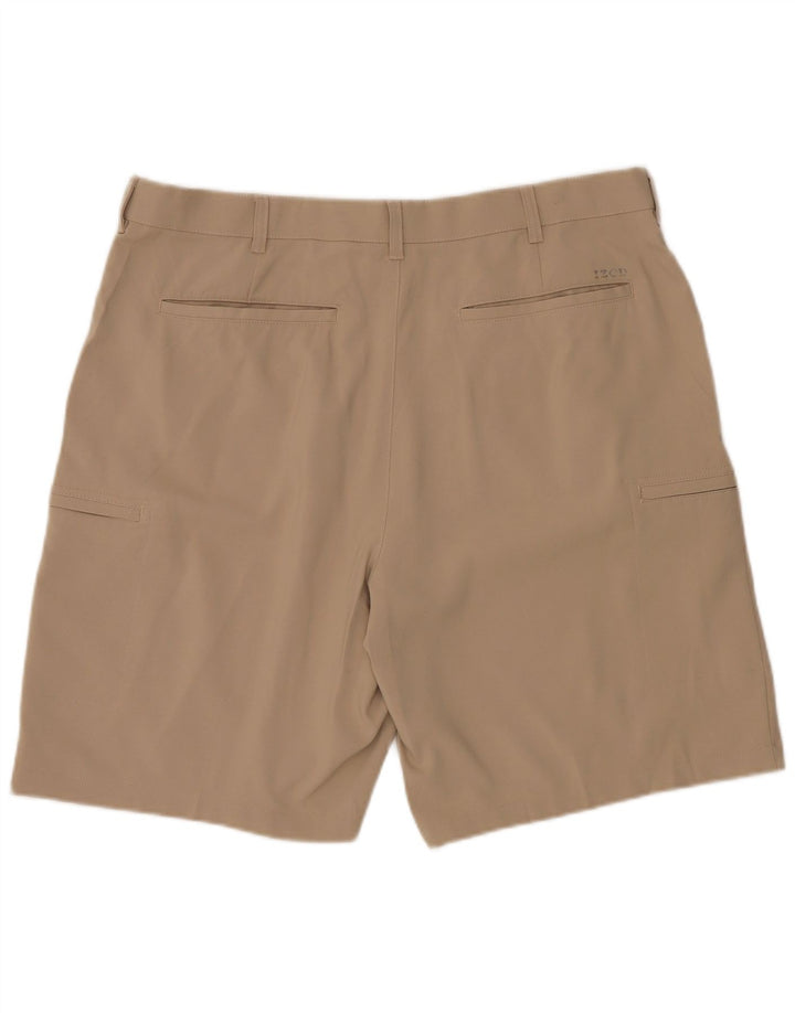 IZOD Herren Cargoshorts W38 XL Beige Polyester