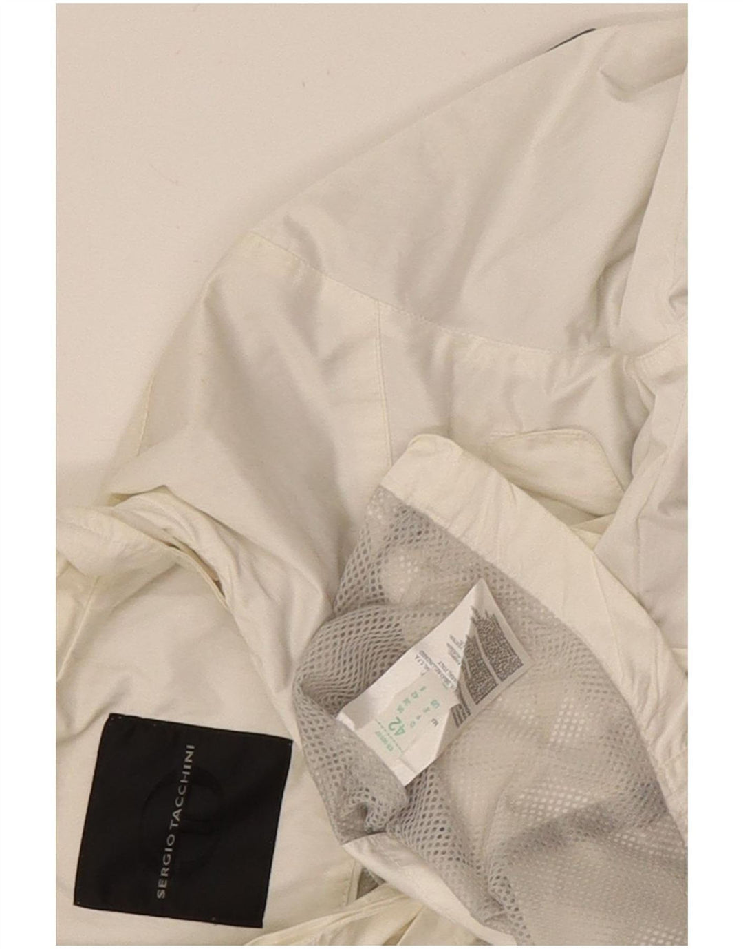Sergio Tacchini Damen Utility-Jacke IT 42 Mittelweißes Polyester