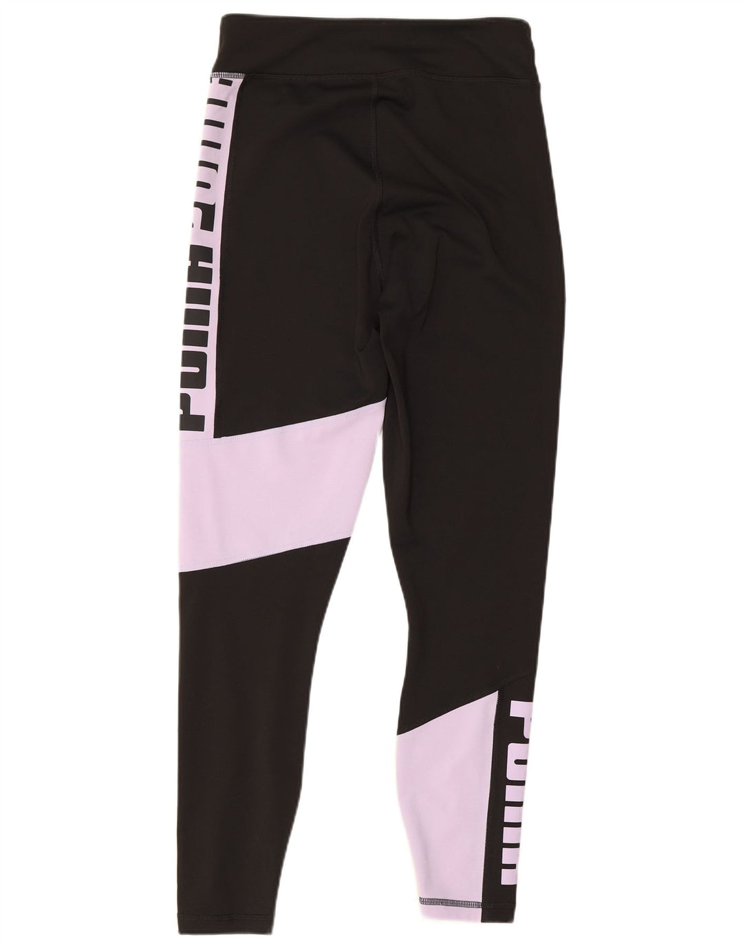 Puma Womens Graphic Leggings UK 10 Small Schwarz Colourblock