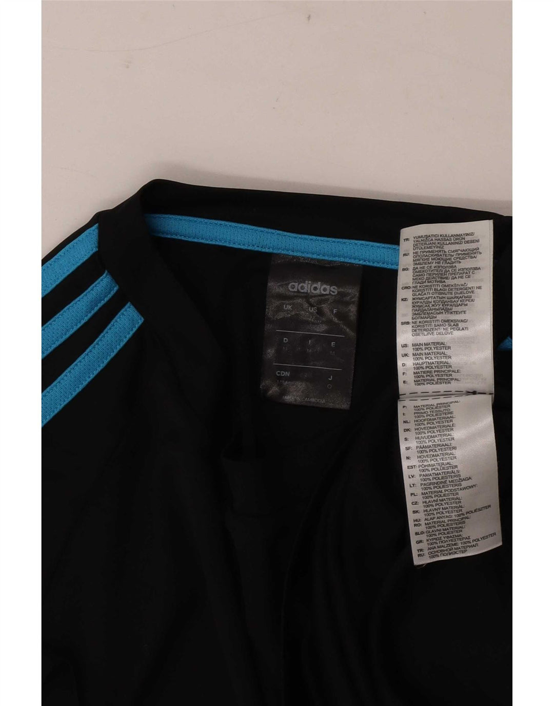 Adidas Herren Climalite T-Shirt Top Medium Schwarz Polyester