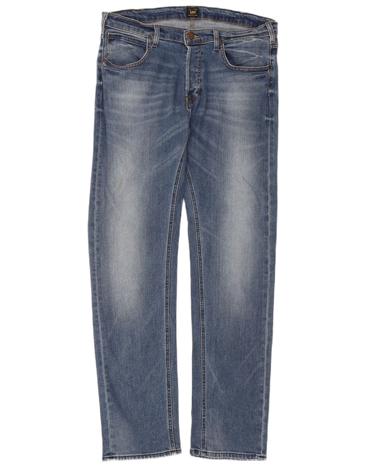 Lee Herren Daren Slim Jeans W36 L34 Blaue Baumwolle