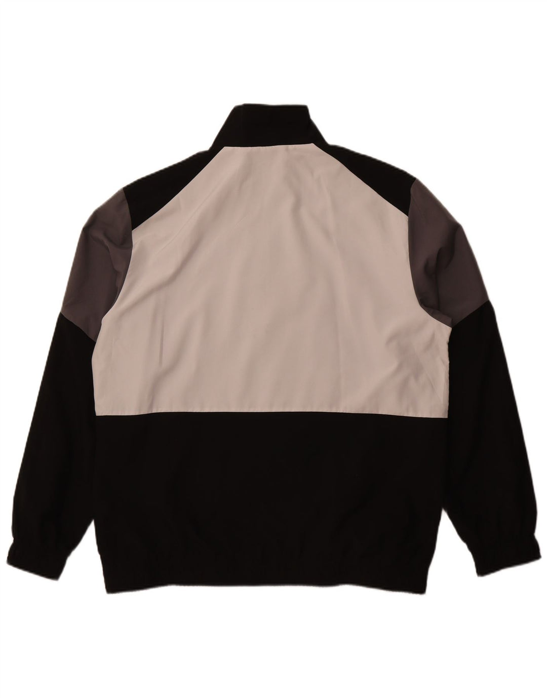 Puma Herren-Trainingsanzug-Top-Jacke XL, schwarzes Farbblock-Polyester