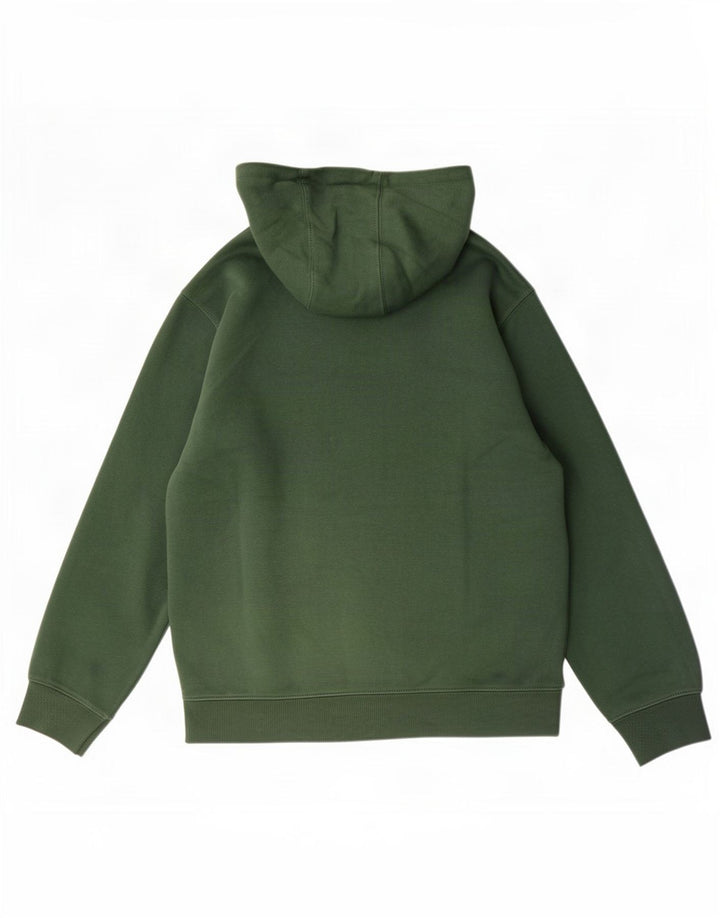 Russell Athletic Herren-Kapuzenpullover mit grafischem Reißverschluss, mittelgrünes Polyester