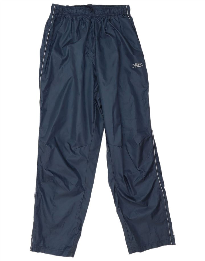 Umbro Herren-Trainingshose mit Grafik, groß, marineblaues Polyester