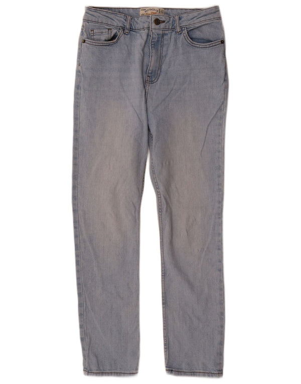 Fat Face Damen Chesham Girlfriend Straight Jeans UK 10 Small W28 L26 Blau