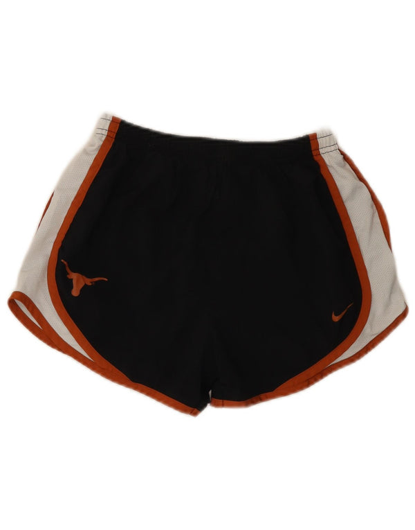 Nike Damen Texas Longhorns Sportshorts UK 4 XS Schwarz Farbblock