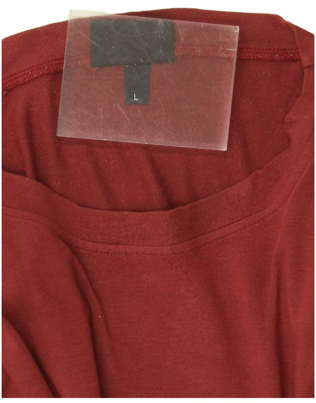 Trussardi Jeans Herren-Top, langärmelig, groß, rote Viskose