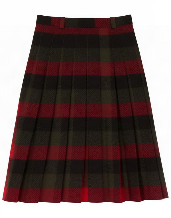 Vintage Womens Pleated Skirt IT 46 Large W30 Multicoloured Striped
