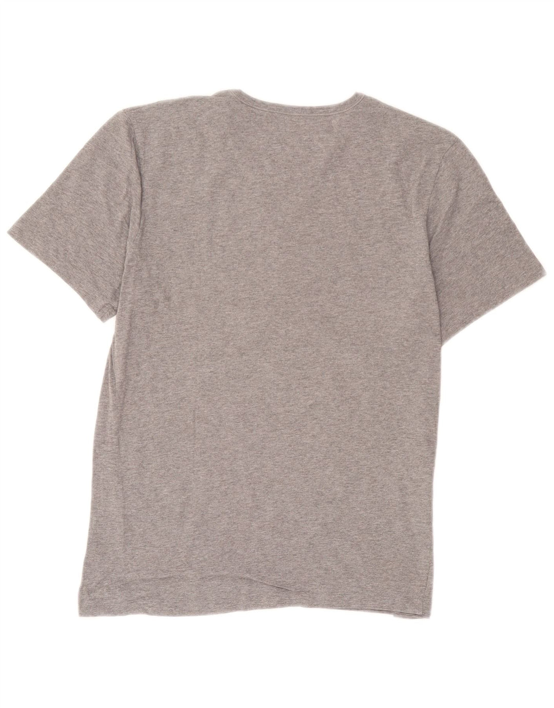 Hugo Boss Herren-T-Shirt-Oberteil aus mittelgrau gesprenkelter Baumwolle