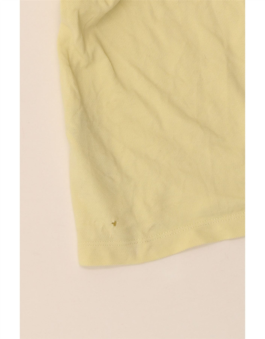 MASSIMO DUTTI Herren Poloshirt Große gelbe Baumwolle