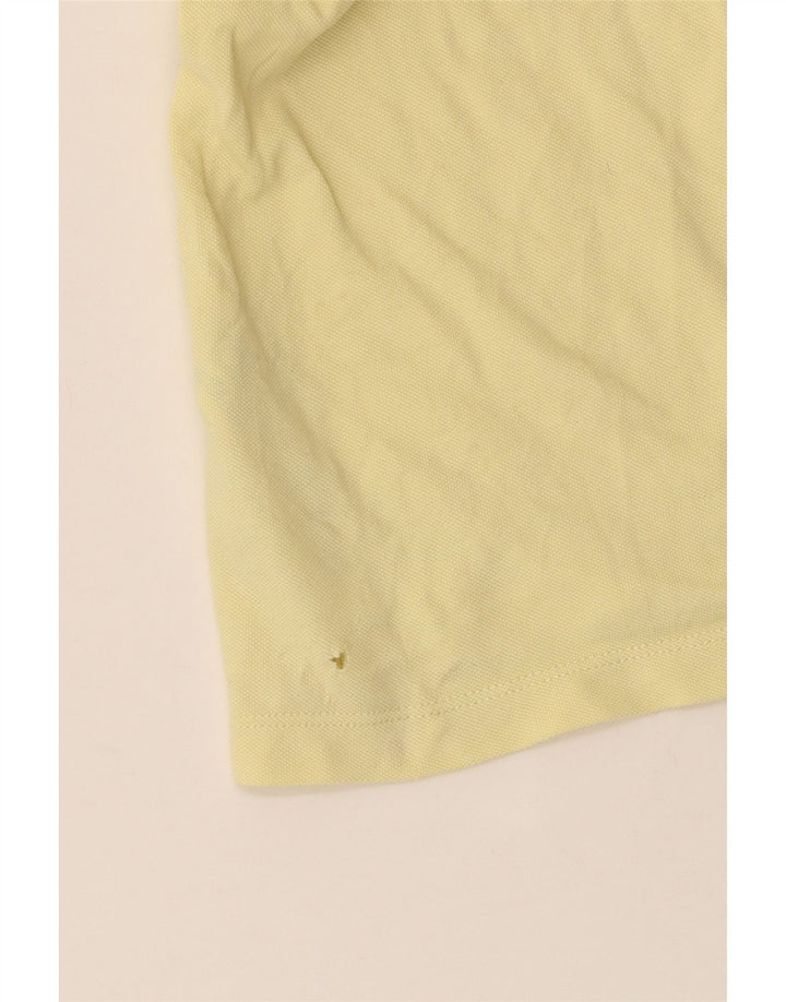MASSIMO DUTTI Herren Poloshirt Große gelbe Baumwolle