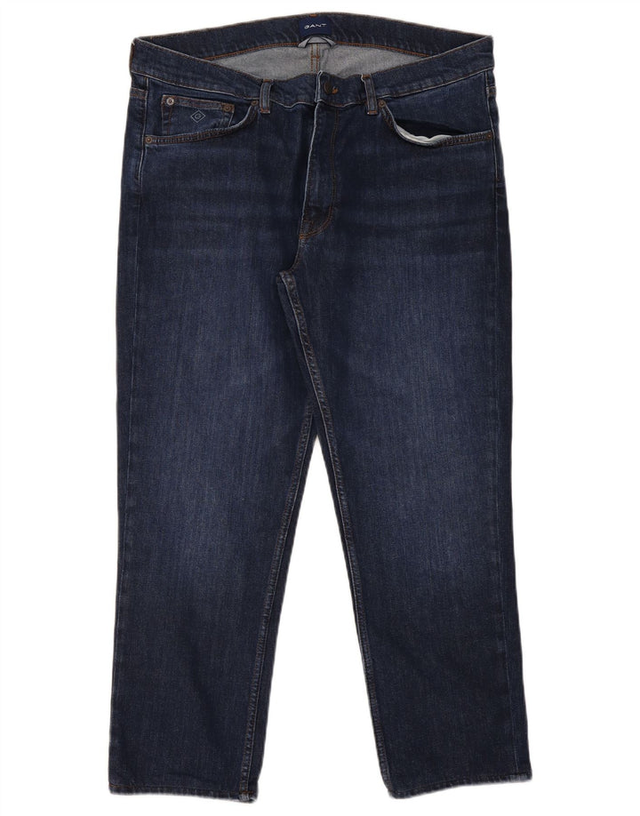 Gant Herren Slim Jeans W38 L27 Marineblaue Baumwolle