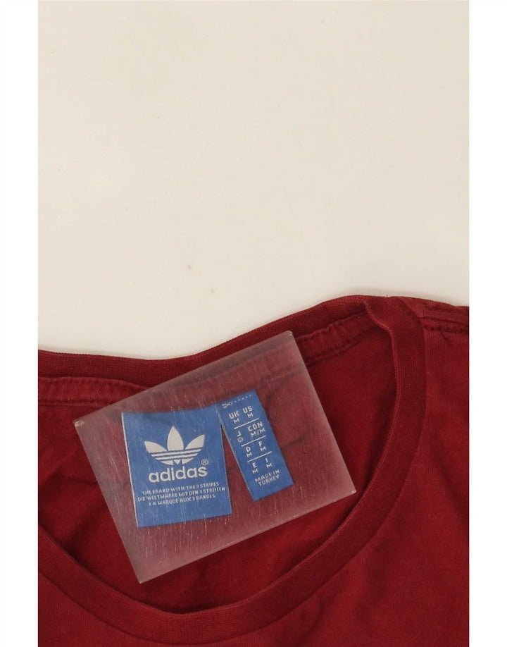 Adidas Herren Grafik T-Shirt Top Medium Burgund