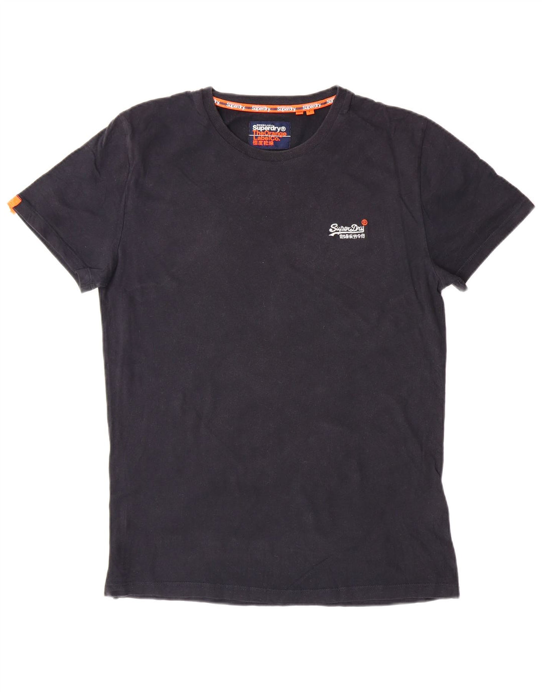 SUPERDRY Herren-T-Shirt-Oberteil, groß, schwarz, Baumwolle, klassisch