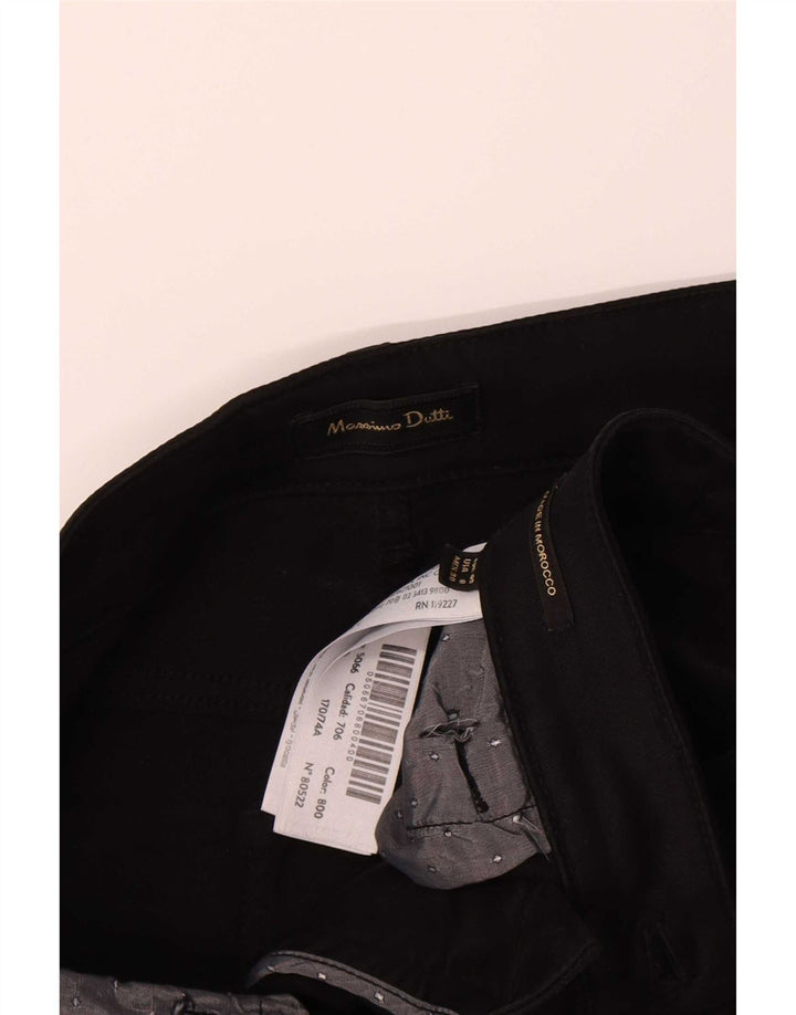Massimo Dutti Damen High Waist Slim Jeans EU 40 Medium W30 L30 Schwarz