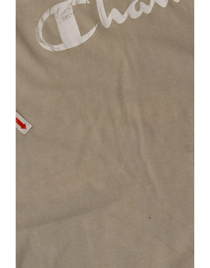 Champion Herren Grafik T-Shirt Top 2XL Grau Baumwolle