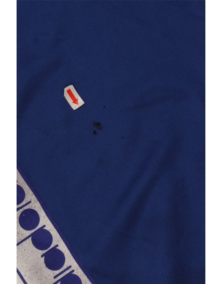 DIADORA Herren-Trainingsanzugoberteil mit Grafik, UK 44, XL, Blau, Polyester