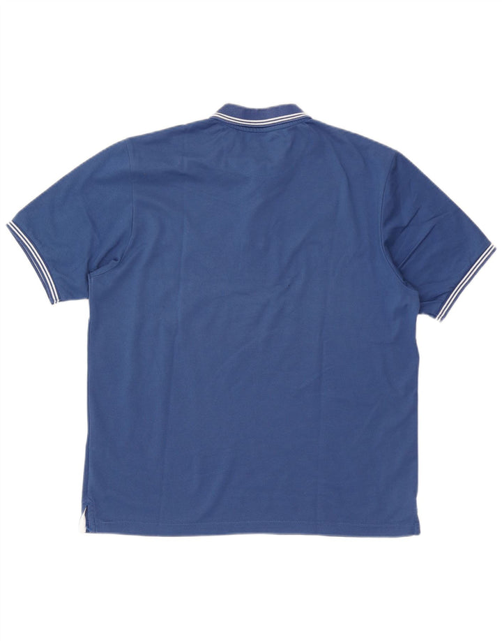 Champion Herren-Poloshirt „Easy Fit“, groß, aus blauer Baumwolle