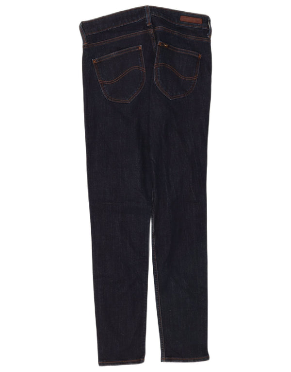 Lee Damen Scarlett Skinny Jeans W28 L28 Marineblaue Baumwolle