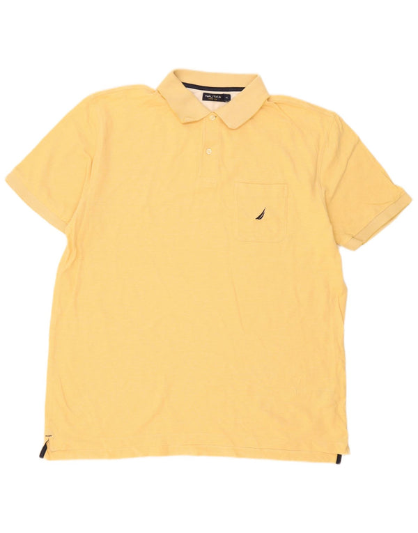 Nautica Herren Poloshirt XL Gelb Baumwolle