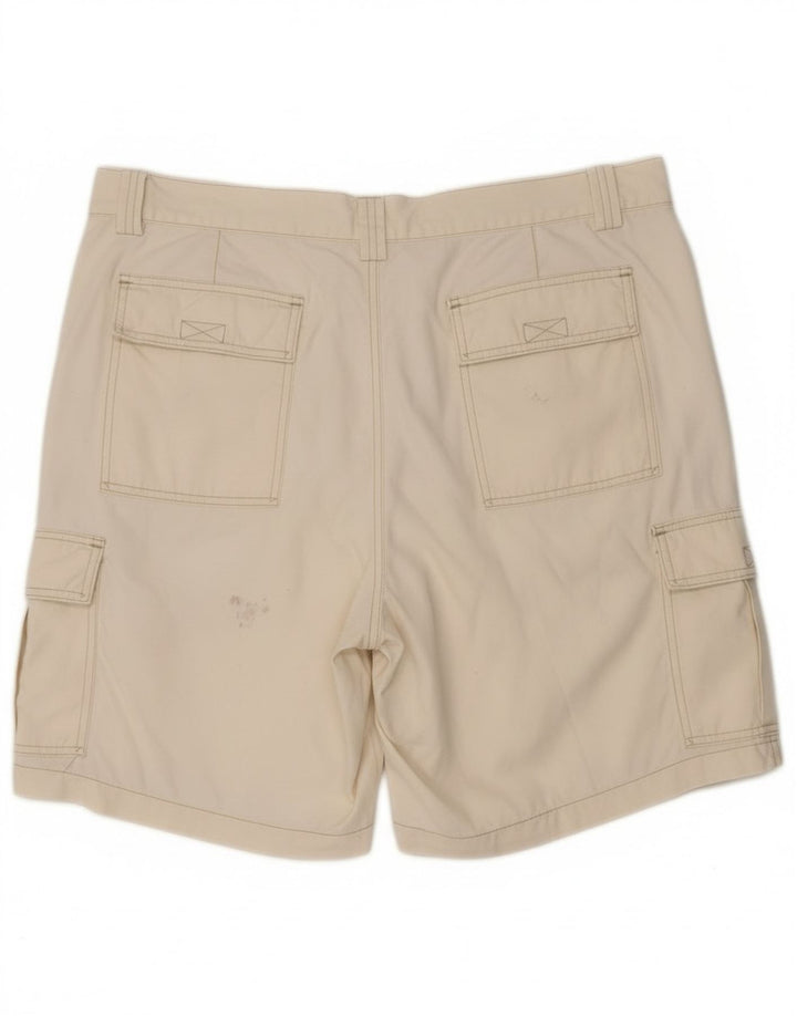 Vintage Herren Cargo Shorts W38 XL Weiße Baumwolle