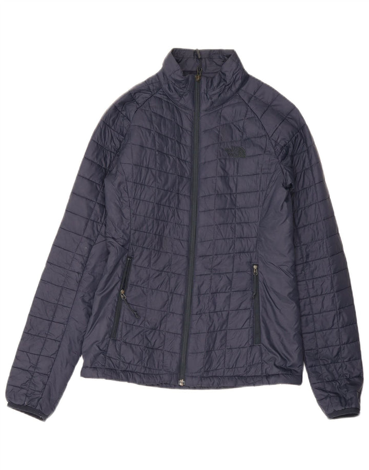 The North Face Damen Wattierte Jacke UK 10 Small Marineblaues Nylon
