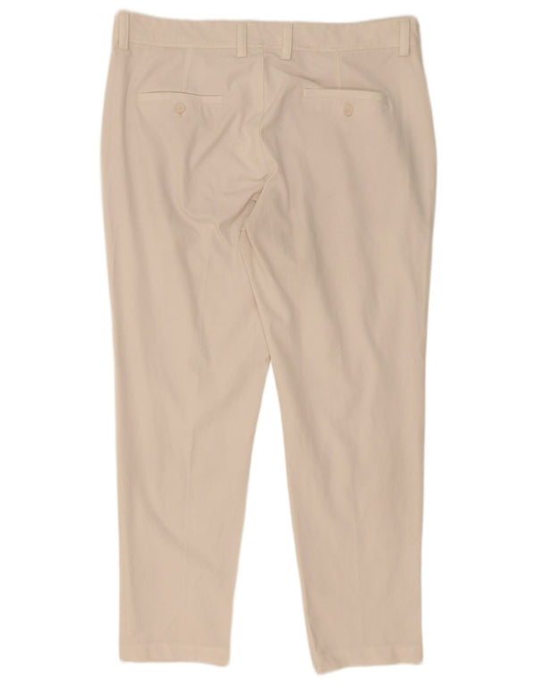 Zara Slim Chino-Hose für Herren, EU 44, Größe L, W34, L30, Weiß, Polyester