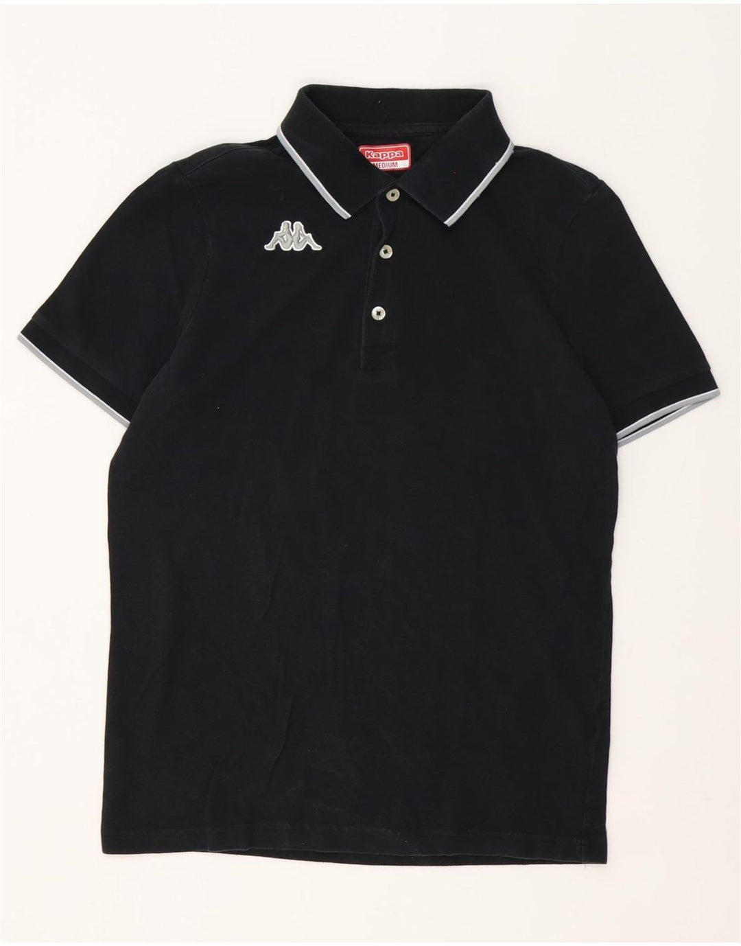 Kappa Herren Poloshirt Mittelschwarze Baumwolle