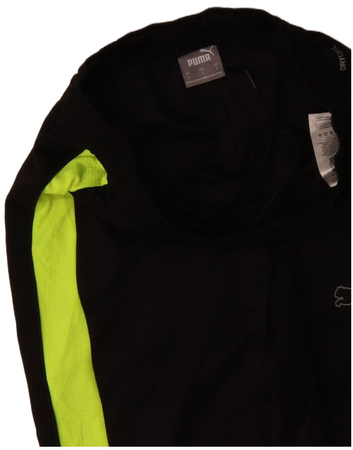 PUMA Herren-Trainingshose, Größe S, Schwarz, Colourblock-Polyester