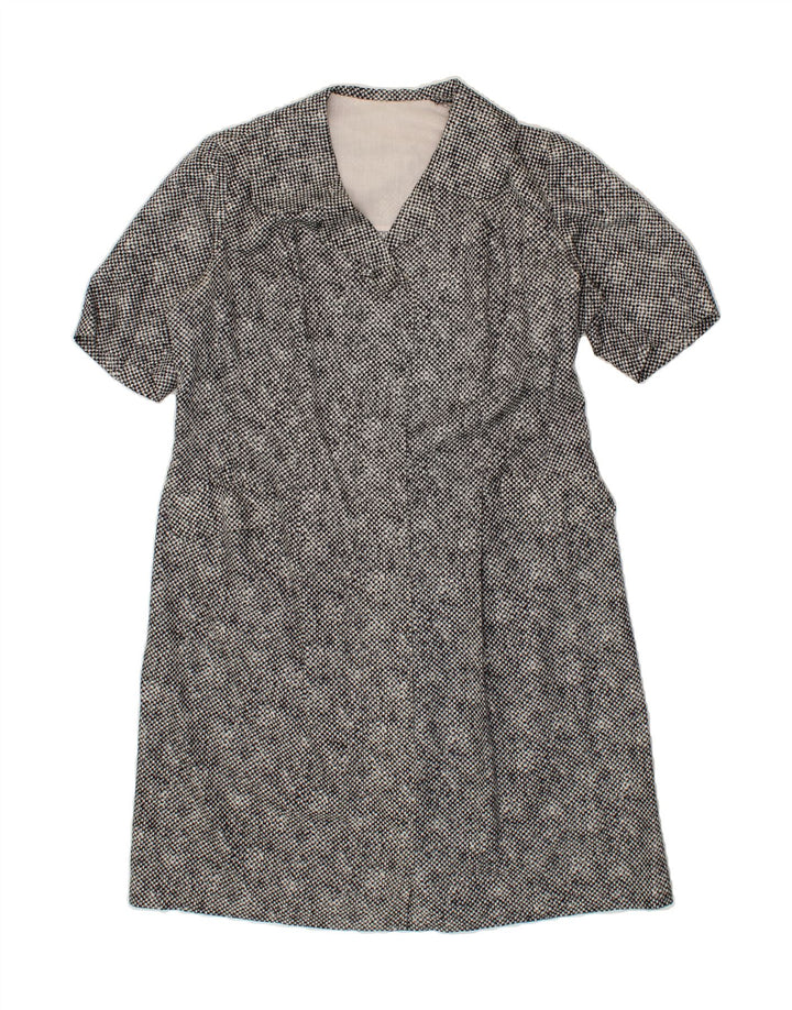 VINTAGE Womens Shift Dress UK 16 Large Black Vintage Vintage and Second-Hand Vintage from Messina Hembry 