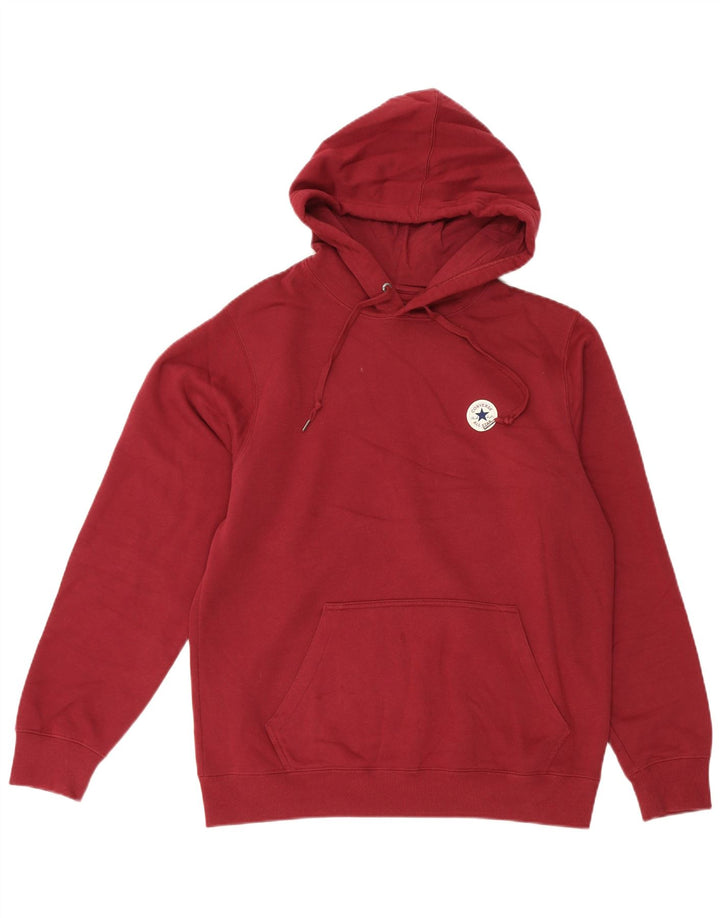 Converse Herren-Kapuzenpullover, mittlere Burgunder-Baumwolle