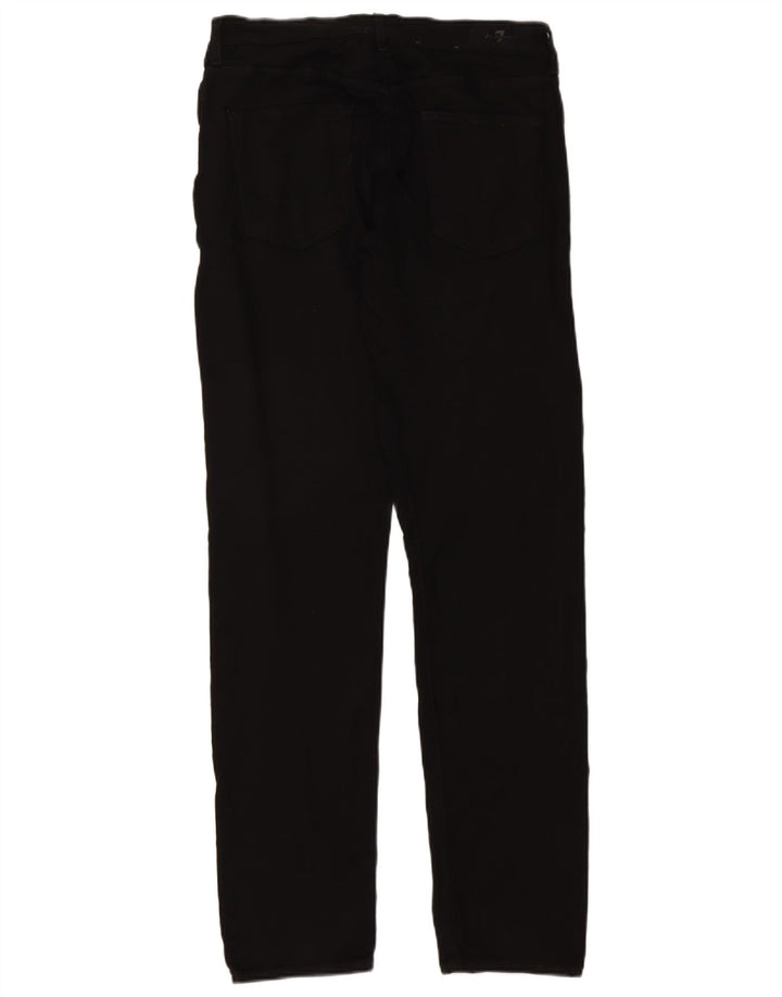 7 For All Mankind Herren Slim Jeans W33 L33 Schwarz Modal