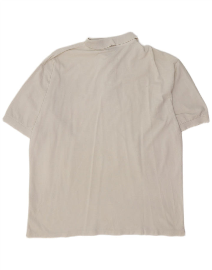 TRUSSARDI Herren Poloshirt XL Weiße Baumwolle