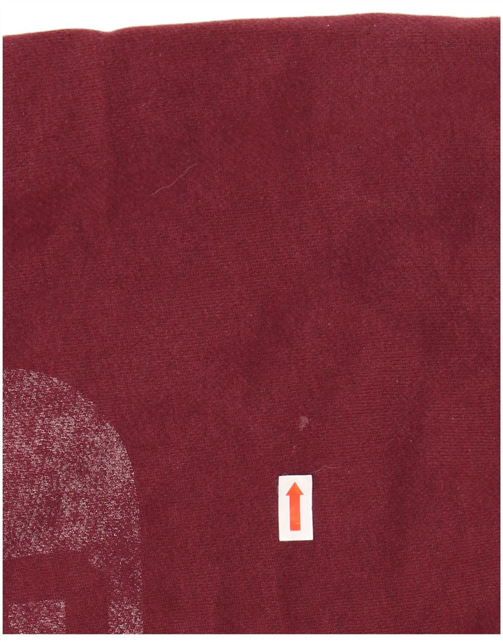 SUPERDRY Herren-Sweatshirt-Pullover mit Grafik, mittlere Burgunder-Baumwolle