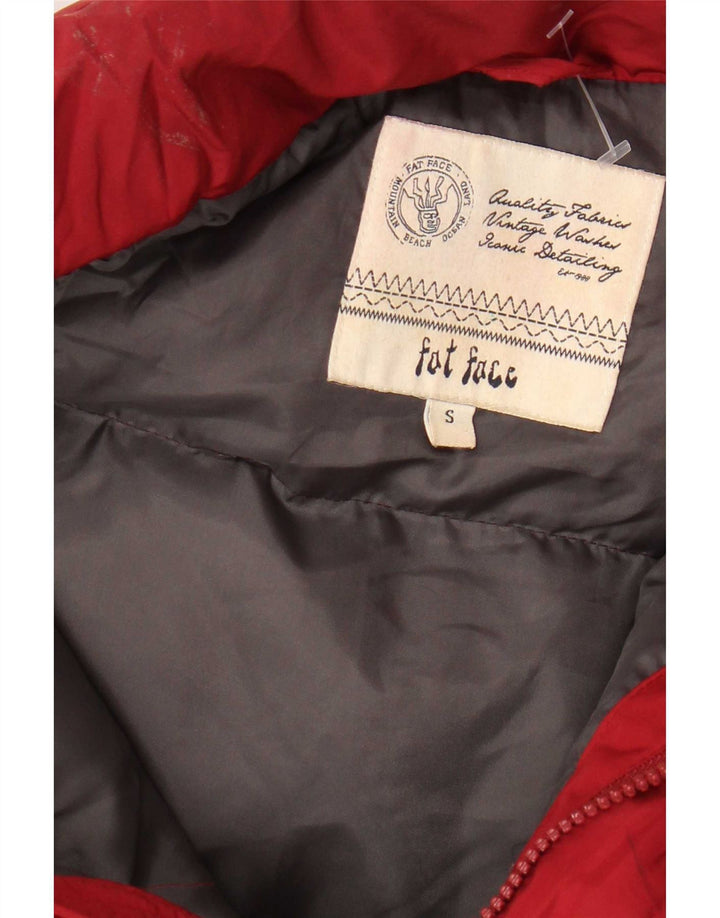 Fat Face Herren wattierte Jacke UK 36 Small Rot Polyester