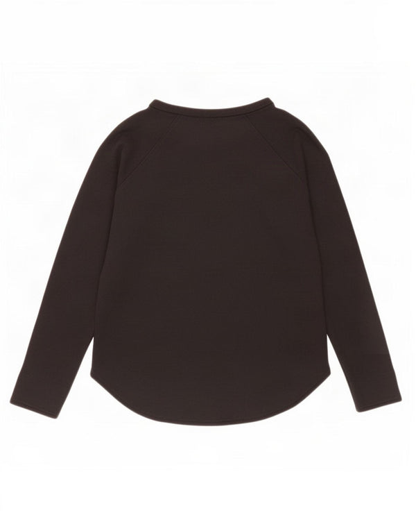 Zara Damen Top Langarm UK 10 Small Schwarz