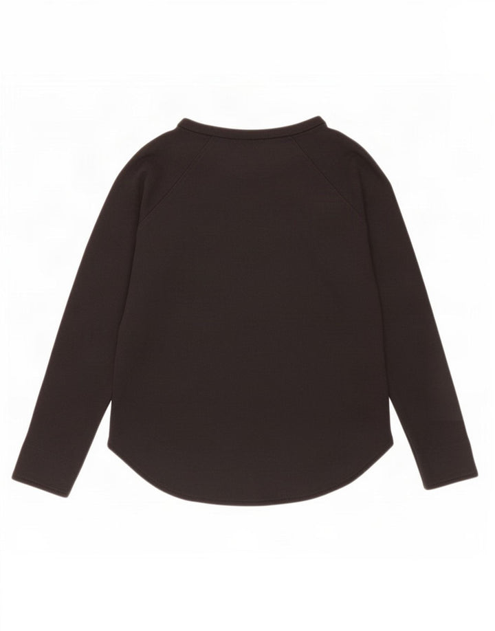 Zara Damen Top Langarm UK 10 Small Schwarz