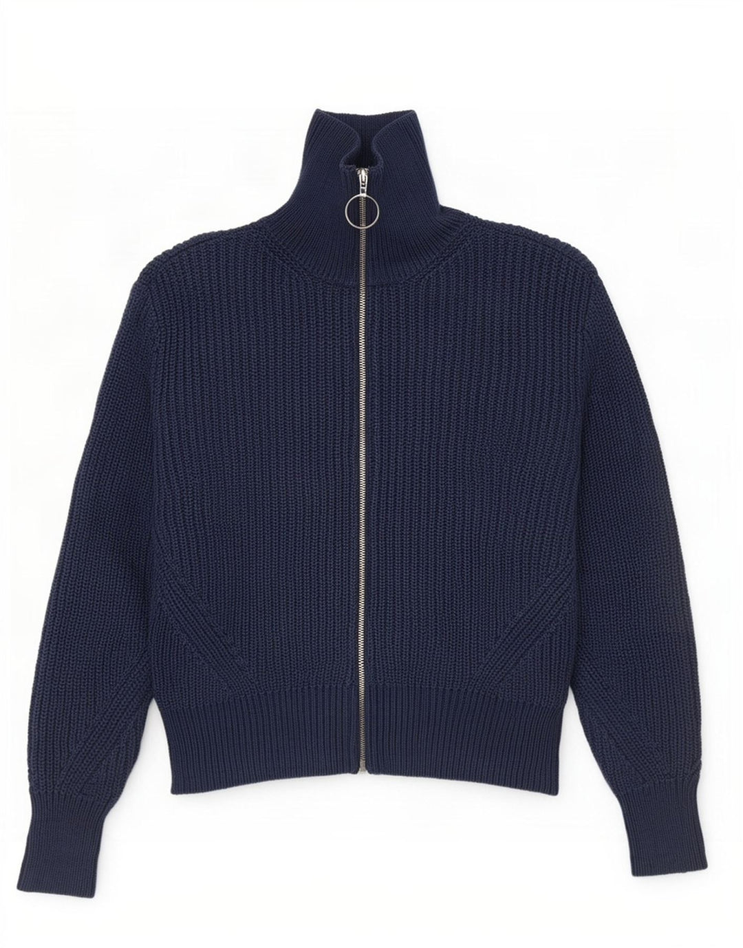 Marks & Spencer Damen Crop Cardigan Pullover UK 12 Medium Navy Blue