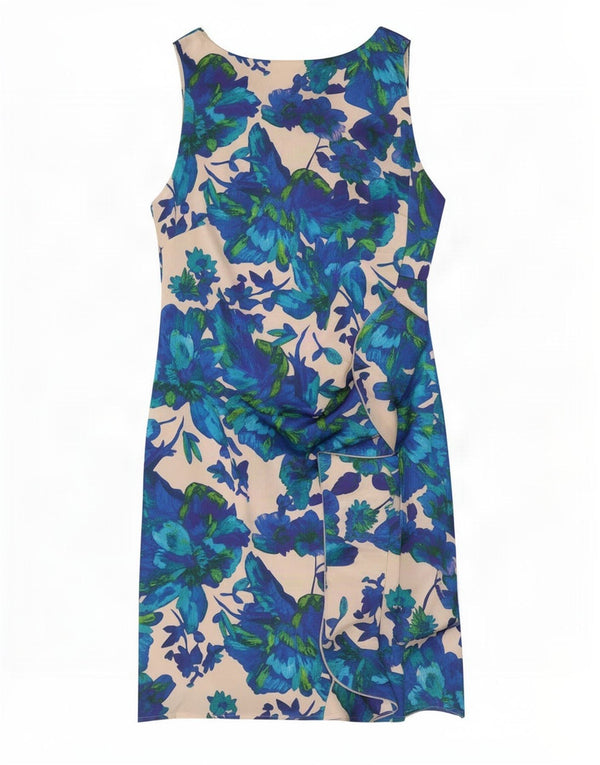 Ärmelloses Etuikleid für Damen von Coast, UK 46, Größe L, blau, geblümt, Polyester