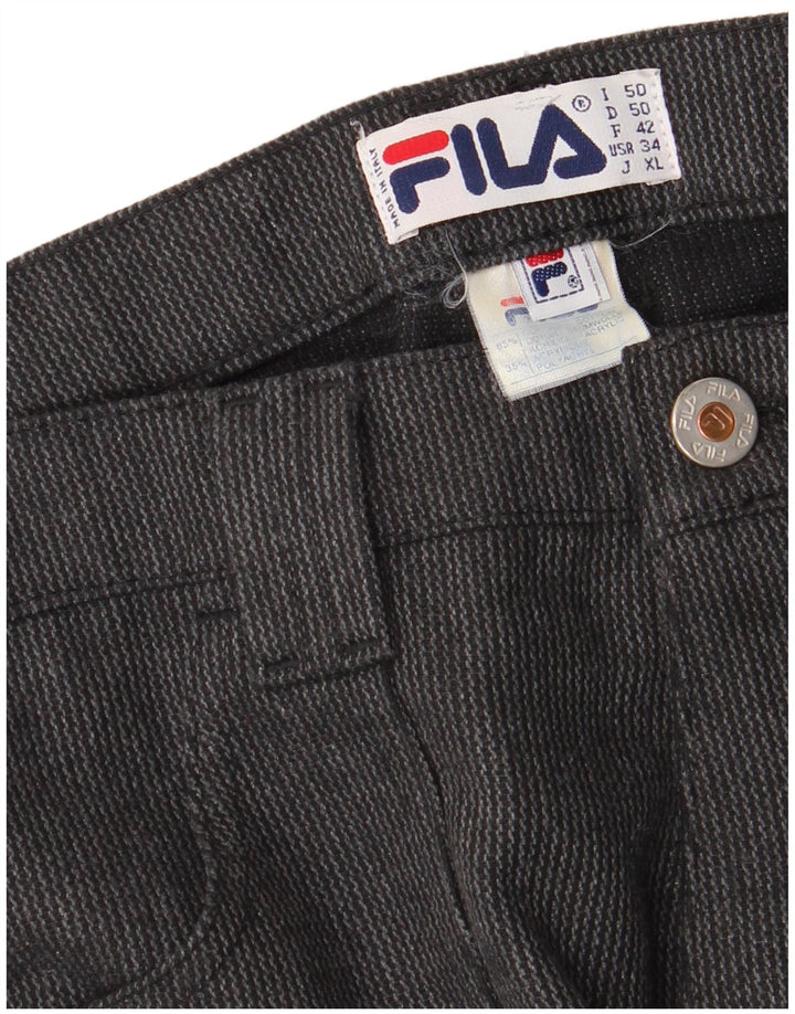Gerade Herren-Cargohose von Fila, IT 50, Größe L, W34, L30, Grau, Baumwolle